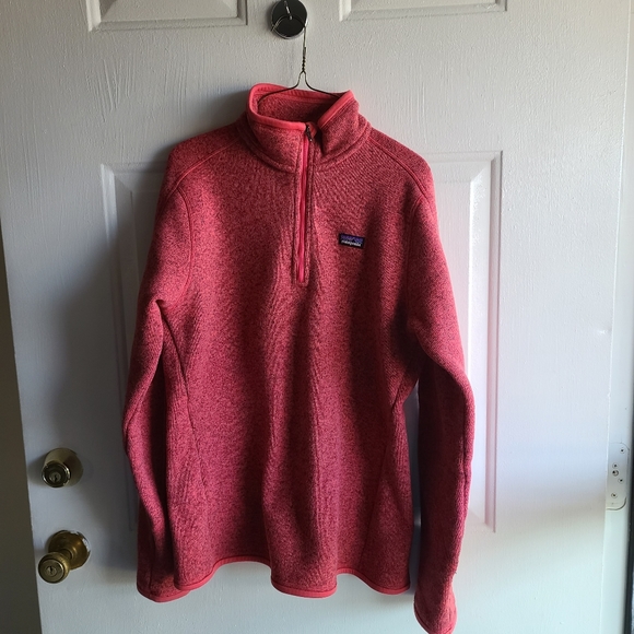 Patagonia pink better sweater 1/4 zip size large - Picture 7 of 7